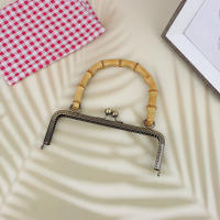 Marco De Bolso De Metal Vintage Con Cierre De Beso Y Mango De Bambú Para Joyería Y Costura Suministros De Hacer Bolso - details 14