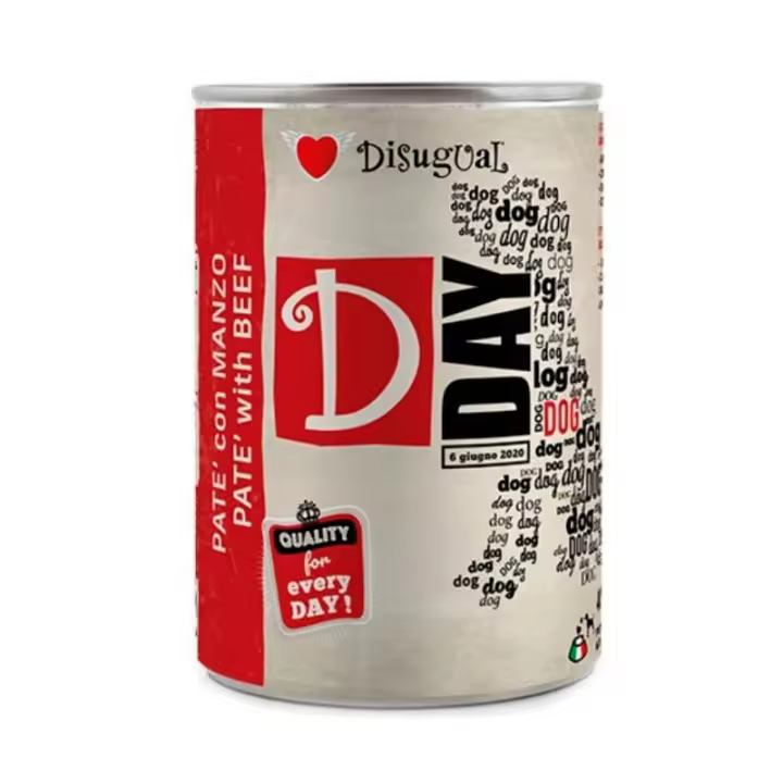 Disugual D-Day Latas de Ternera para Perros (6 x 400gr) - 1