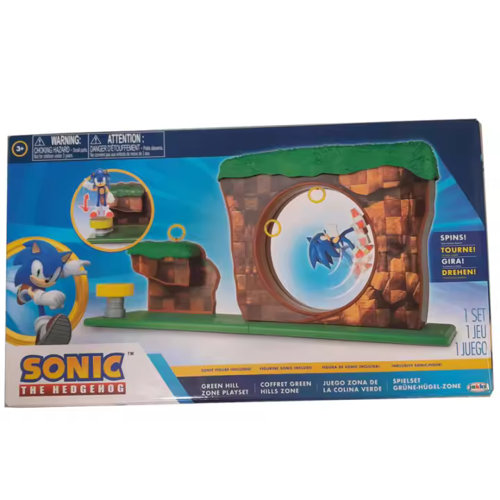Playset La Colina Verde Sonic The HedgehogFigura  Coleccionable - Idea de Regalo- Mercancia Oficial - Juguetes para Niños y Adultos - Movies Fans - Muñeco para Coleccionistas y Exposición - 1