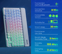 Teclado Inalámbrico Bluetooth Para Tableta Android iOS Windows Con Iluminación RGB Teclado Ratón Compatible Con iPad Y Teléfono - details 12