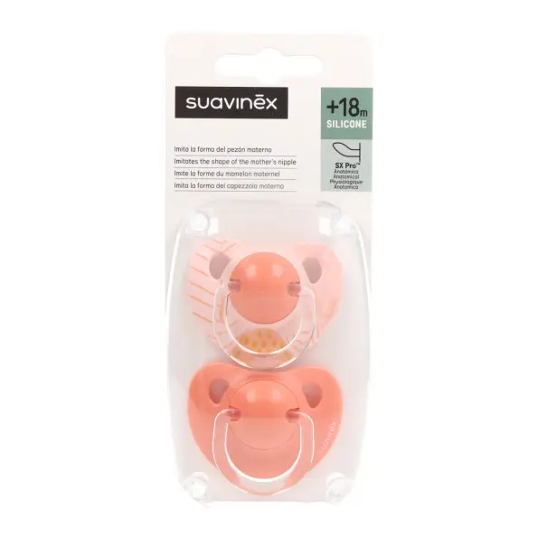Suavinex Chupete Silicona Anatomico Clasico 18m - 1