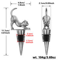 Tapa De Botella De Vino Para Perros/Cats Decorativa De Aleación De Zinc Y Silicona Herramientas De Accesorios Para Vino - details 4