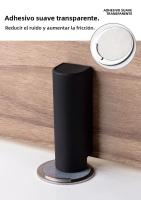 Nuevos Parachoques De Puerta Ultra Fina Silenciosa Anticolisión Sin Perforación Fuerte Magnetismo Para Baño Material ABS+Magnetismo Fuerte - details 6