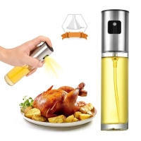 Pulverizador Aceite Spray, para Cocina, de Maple Inoxidable y Cristal,100 ml, Antigoteo, Accesorios Freidora de Aire, Dispensador, Bote, Dosificador SSITO - details 0