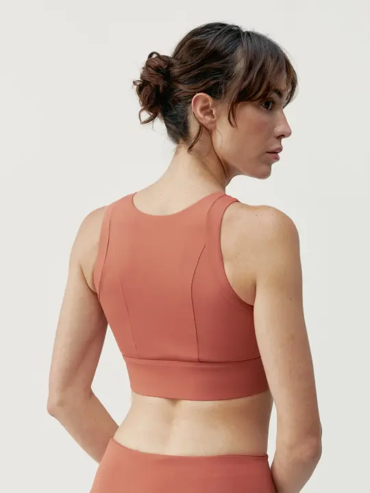 Born Living Yoga Top Esme Marsala - 1