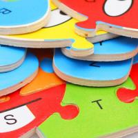 Rompecabezas Educativo De Madera Con Letras Inglesas Y Animales Juguete Inteligente Para Niños Cognición Temprana Regalos Para Bebés - details 3