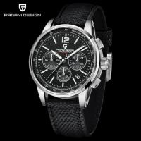 Reloj De Pulsera De Cuarzo Para Hombre PAGANI DESIGN 2024 Lujo Casual Resistente Al Agua 100M Cristal De Zafiro Acero Inoxidable VK63 Con Marcadores Arábigos Y Luz Trasera - details 1