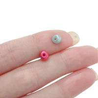 100pcs Lotes De Cuentas De Acrílico De Color Mixto 5mm Mini Espaciador Para La Creación De Joyas Pulseras Y Collares DIY - details 3