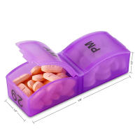 Organizador Diario De Pastillas Grande Para 30 Días 2 Tiempos Almacenamiento De Medicamentos Vitaminas Aceites De Pescado - details 2