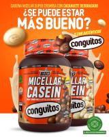 MICELLAR CASEIN CONGUITOS (1KG)  CHOCOLATE - Big + mix regalo  Baja en grasas  Alta calidad  Deliciosa  Nutritiva - details 1
