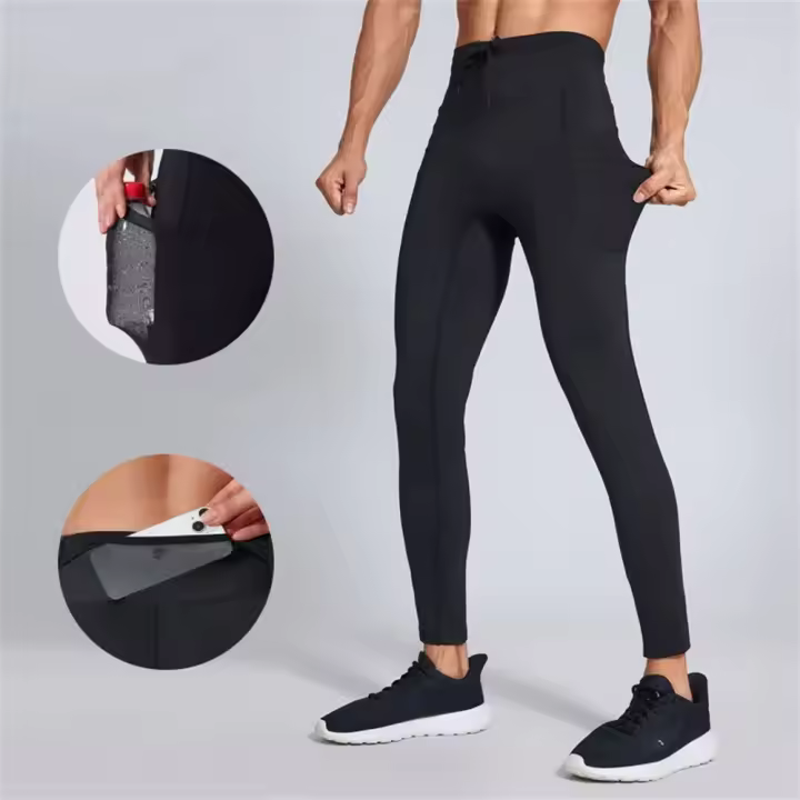 Pantalones De Compresión Para Hombre Y Mujer Pantalones Largos Para Correr Reflectantes Deporte Al Aire Libre Baloncesto Fitness Yoga Ciclismo Senderismo - 1