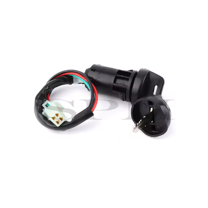 Interruptor De Ignición Universal Para Motocicleta Con Llave Y Cables Para ATV Go Kart Quad Motocross Bicicleta De Pista - 1