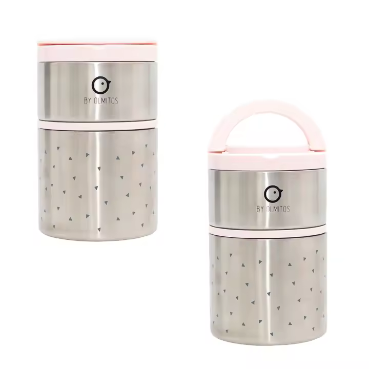 Termo Papillero para sólidos bebé Olmitos - 2 compartimentos de acero inox - 1