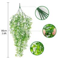 Vine De Hojas De Eucalipto Artificial De 30 Pulgadas Para Decoración De Hogar Jardín Boda Y Decoración Exterior Accesorios De Plantas Falsas - details 7
