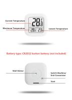 Mini Termómetro Digital LCD Para Interior Medidor De Temperatura Y Humedad Sensor De Ambiente Para Aire Acondicionado - details 9