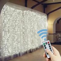 Luz De Encaje LED Para Cortina 6M 8 Modos Decoración De Año Nuevo Fiesta Navidad Boda Y Hogar Guirnalda De Farolillos Navideños - details 9
