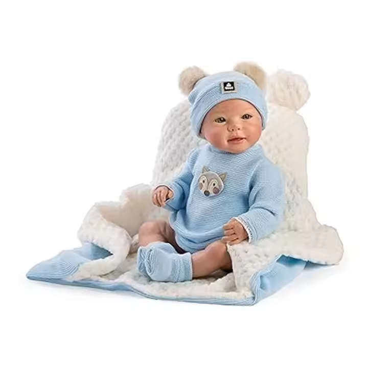 Muñeca Reborn Héctor con Cojín 46 cm Guca 10212 - 1