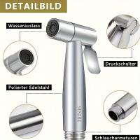 Juego De 3 Piezas De Cabeza De Ducha De Alta Presión En Acero Inoxidable Con Cabezal De Bidé Y Accesorios Para Bañera - details 9