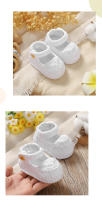Zapatos Para Bebé Recién Nacidos Niña 0-1Año Moda Color Sólido Punto De Tejido Antideslizante Suave Primera Pasos Invierno Pre-walker - details 9