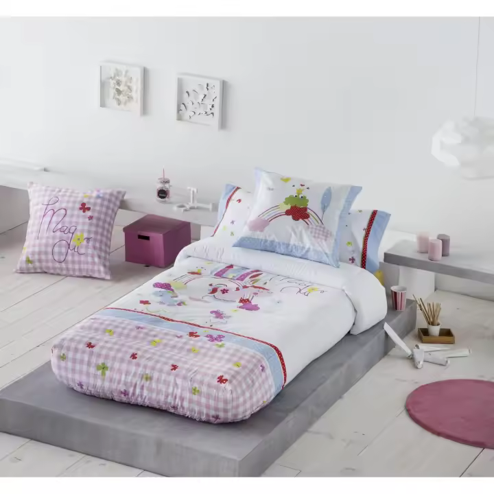 JVR - Edredón Ajustable modelo MAGIC - Tejido 100% Algodón Percal 200 hilos - Estampado digital - Fabricado en España - Cama 80/90/105 - 1