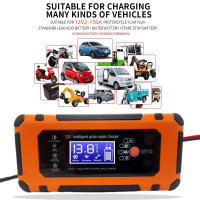 Cargador De Batería De Coche 10A 12V 24V 5A Con Pantalla Digital Reparación Y Detección De Baterías Accesorios Automotrices - details 0