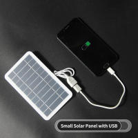 Panel Solar Pequeño 5W 5V Con USB DIY De Silicio Monocrómico Impermeable Para Camping Poder Portátil Panel Solar - details 13