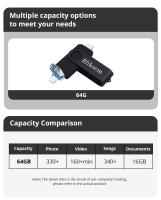 Bliksem Pendrive 3en1 64GB Tipo C Memoria Stick OTG 2.0 Para PC Y Móvil Caja Metálica USB Flash Drive Pen Drive OTG 64GB - details 7