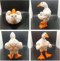 Llavero magnético de pato ganso, adorno de estatua de pato magnético, llavero magnético divertido de pato musculoso, accesorios de escritorio kawaii, adorno de mesa para habitación y oficina - details 1