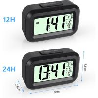 Reloj Inteligente de Cabecera, Despertador Digital de 12/24 Horas with LCD Retroiluminación, para Dormitorio, Oficina y Viajes - details 1