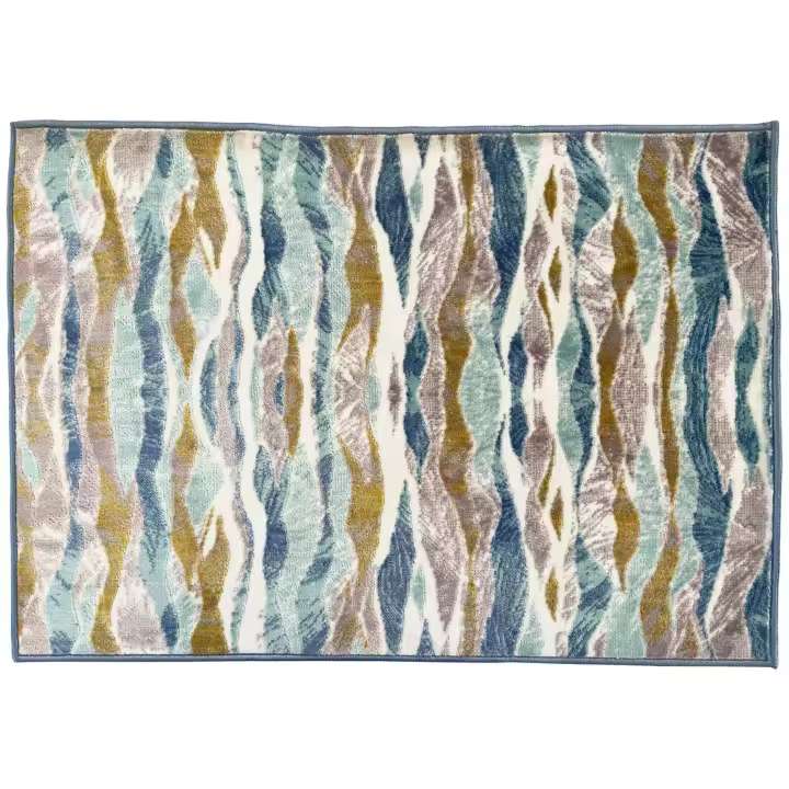 alfombra deco perssa salon dormitorio baño ondas 7354001-4 - 1