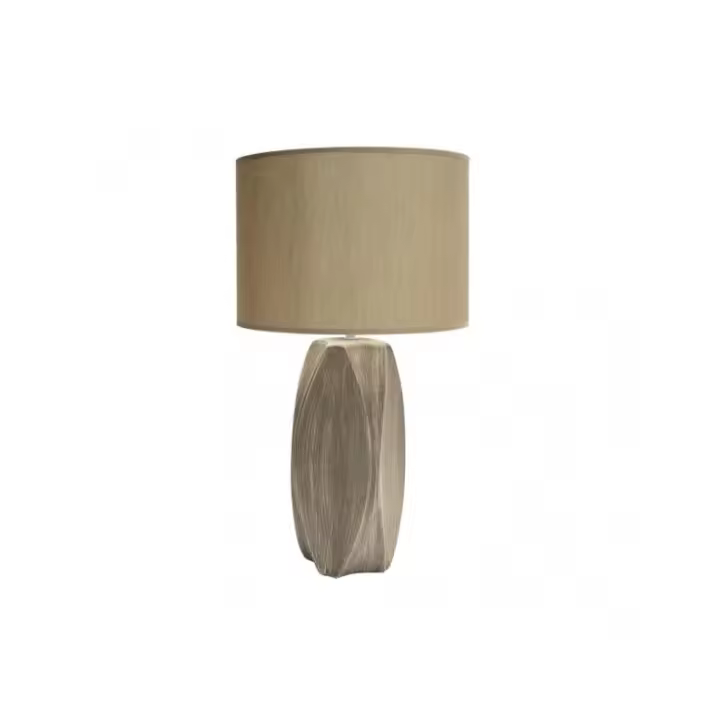 Fabrilamp - Sobremesa Ceramica Cox 1xe27 Arena Pantalla Beis 54,2x30x30 Cm - 1