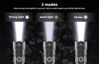 Linterna Táctica Ultra Potente Con Luz LED Recargable Por USB Zoom Ajustable Luz Nocturna De Escuadra Super Brillante Resistente Al Agua Para Caza Y Emergencias - details 6
