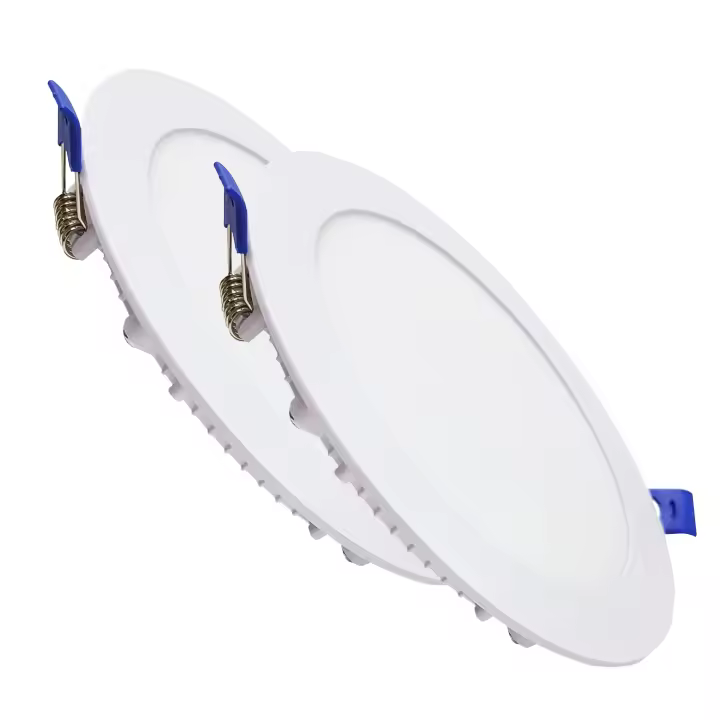 LED ATOMANT Downlight LED redondo 12W con diámetro de 170mm, corte de 155mm, 1100 lúmenes, CCT (Selector de Color Blanco Cálido, Neutro y Frío), panel empotrable para techo, driver incluido, ideal para cocinas, pasillos o baños - 1