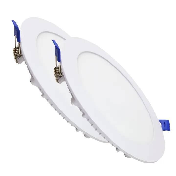 LED ATOMANT Downlight LED redondo 12W con diámetro de 170mm, corte de 155mm, 1100 lúmenes, CCT (Selector de Color Blanco Cálido, Neutro y Frío), panel empotrable para techo, driver incluido, ideal para cocinas, pasillos o baños - 1