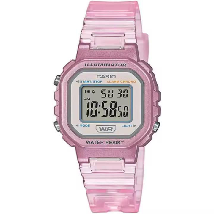 Casio Reloj Digital Rosa Transparente La-20whs-4ae - 1