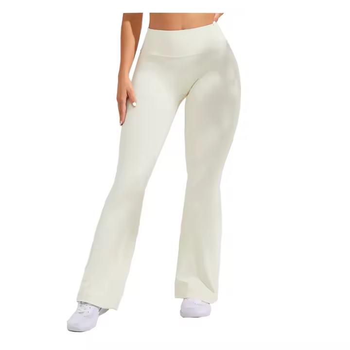 Leggings De Yoga Para Mujer Cintura Alta Flared Talla Grande Pantalones De Yoga Transpirables Fitness Ejercicio Casual Slimming - 1