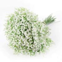 Flores Artificiales,Flor Falsa,Plantas de Flores Artificiales, 6 Ramos de Flores Artificiales de Gypsophila para Aliento de Bebe, Flores de tacto real para Bodas, Fiesta, Coronas, arnormas florales para decoración del Hogar (Blanco) - details 0
