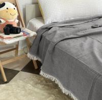 Manta Multiusos para Sofá y Cama, Colcha Foulard de Algodón-Poliéster, Cubresofá o Cubrecama Lavable, 180x290 cm, Suave y Resistente para Hogar, blanco, negro, beige, verde, marrón, gris, azul, turquesa, varios colores - details 11