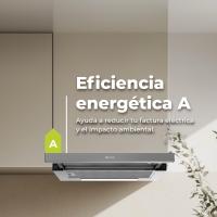 EVVO Campana Extractora Telescópica CE10, Ancho 60 cm, Potencia 350 m³/h, 2 Velocidades, Filtro de Carbón y Aluminio - details 1
