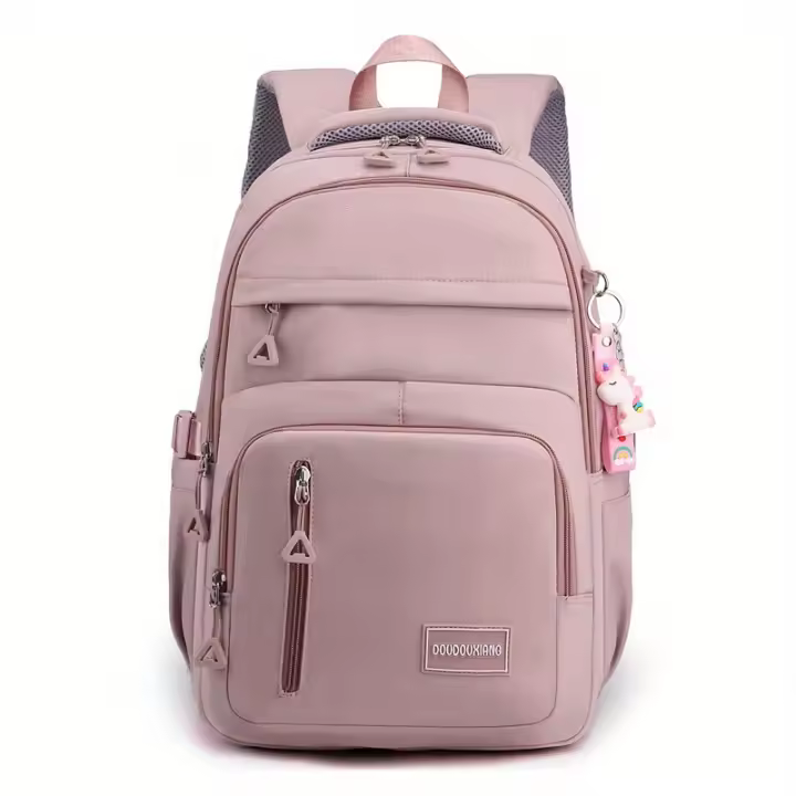 Mochila de nailon de moda para mujer, mochila informal resistente al agua de gran capacidad con correas ajustables - 1