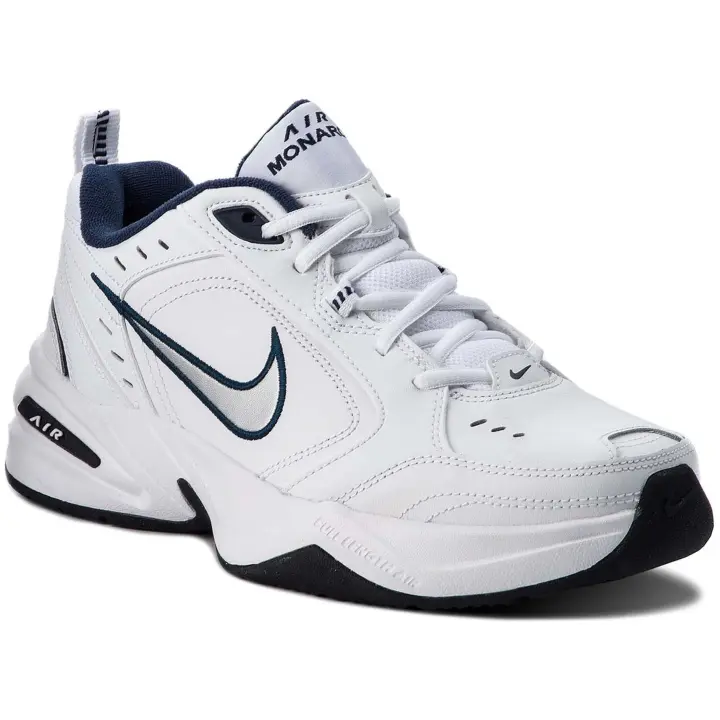 Zapatillas Nike Air Monarch Iv Blancas Plateado 415445-102 Casual Hombre - 1