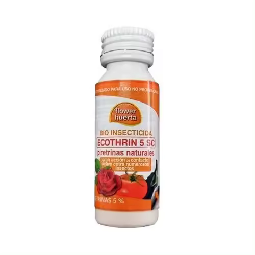 Insecticida ecológico ECOTHRIN 5 SC, con piretrinas naturales , para combatir plagas de forma eficaz y segura- FLOWER HUERTA - 1