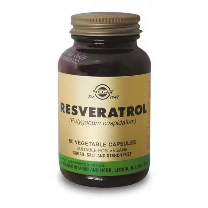 Resveratrol Solgar 60cap Veg Cápsula Antioxidante Vegano - 10% Descuento - 1