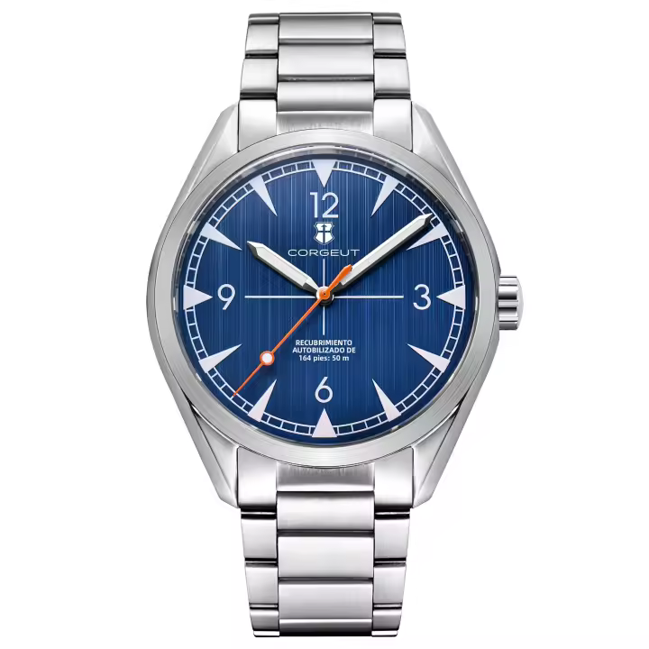 Reloj Automático De Lujo Para Hombre Corgeut NH35A 41mm Vidrio De Zafiro Fecha Bicolor Brillo Pulido Resistantes Al Agua - 1