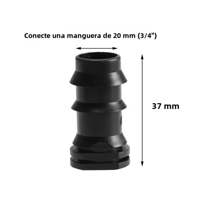 10PCS Tapa De Tubo Para Riega Jardín 16mm 20mm 25mm Sellado De Agua Plástico Cierre De Tubo De Riega Drip Fitting De Irrigación - 1