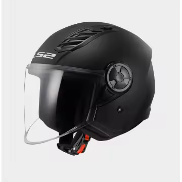 Casco Jet LS2 OF616 Airflow II Solid Negro Mate 22.06 366161011 - 1