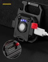 Linterna LED Mini Magnética Para Exteriores Y Camping 800 Luminosidades Recargable USB Con 7 Modos De Iluminación COB - details 5