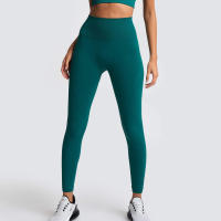Leggings De Yoga Sin Costuras Para Mujer Levantador De Glúteos Deportivos De Fitness Y Gimnasio Pantalones De Running Terciopelo De Nylon De Cintura Elástica - details 17