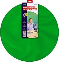 Trust Maku+ Aro de Luz 10" con Green Screen, Fondo Fotográfico Verde, Anillo de Luz con Trípode y Soporte para Móvil, Control Remoto Bluetooth,  Selfie,  TikTok,  Youtube,  Maquillaje,  Fotografía - details 0