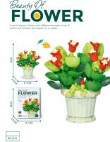 Bloques De Construcción De Flores Eteriores En Estilo 12 Juguetes De Montaje Para Niños Modelo De Decoración De Potted Plantas - details 6